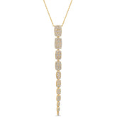 0.68ct 14k Yellow Gold Diamond Serpentine Necklace